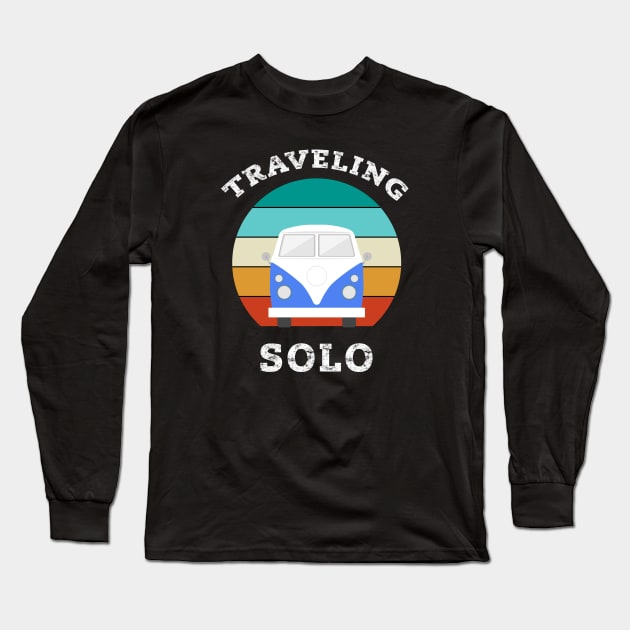 traveling solo Long Sleeve T-Shirt by Crazy Shirts For All